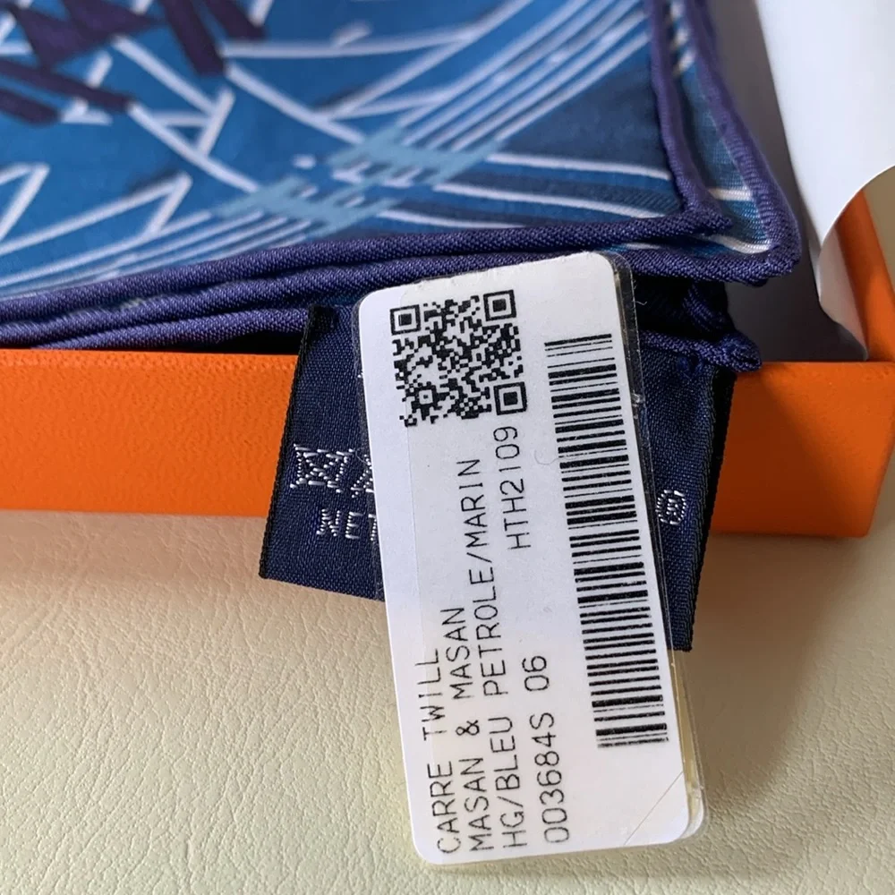 💟💙🐴 NEW Authentic Hermes Masan & Masan Scarf 90 Giftable Package